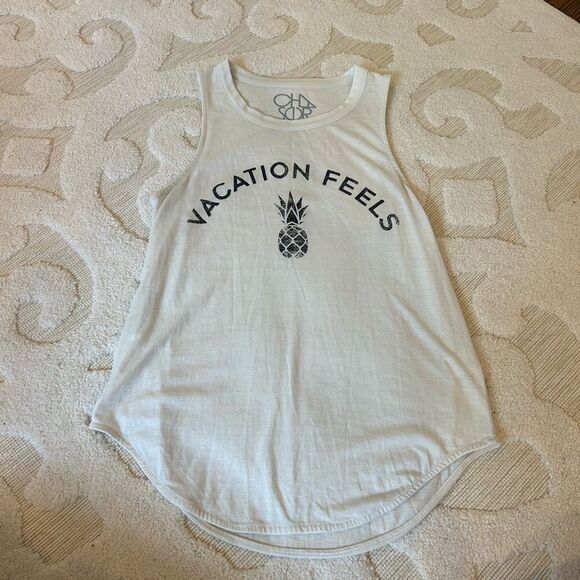 NEW Chaser Vacation Feels High Neck Tank - Picture 2 of 4